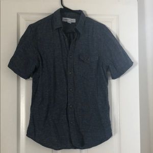 Blue button up